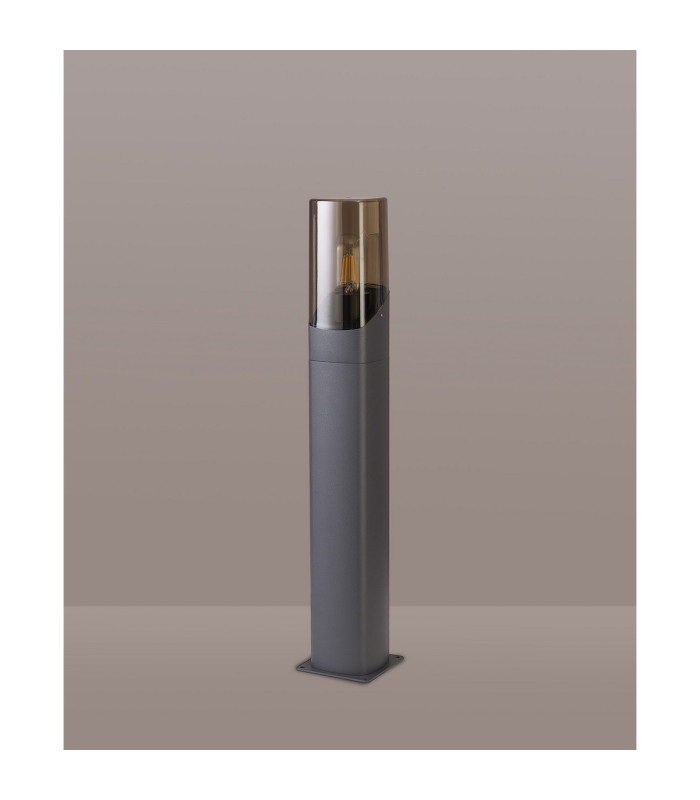Blenheim 60cm Post Lamp 1 x E27 IP44 Grey/Smoke -7