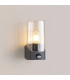 Blenheim Wall Lamp PIR Sensor 1 x E27 IP44 Grey/Clear -3