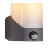 Blenheim Wall Lamp PIR Sensor 1 x E27 IP44 Grey/Opal -5