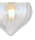 Afton 23cm Flush Ceiling LightFlower Bud Shade 1 x E27 Antique Brass/Iridescent Faded-6