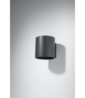 1 Light Up Down Flush Wall Light Anthracite - 2