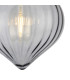 Afton 23cm Flush Ceiling LightFlower Bud Shade 1 x E27 Brass/Smoke-6