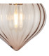 Afton 23cm Flush Ceiling LightFlower Bud Shade 1 x E27 French Gold/Cognac-6