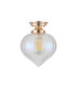 Afton 23cm Flush Ceiling LightFlower Bud Shade 1 x E27 French Gold/Iridescent Faded-4