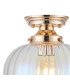 Afton 23cm Flush Ceiling LightFlower Bud Shade 1 x E27 French Gold/Iridescent Faded-5
