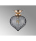Afton 23cm Flush Ceiling LightFlower Bud Shade 1 x E27 French Gold/Smoke-7