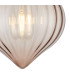 Afton 23cm Flush Ceiling LightFlower Bud Shade 1 x E27 Polished Nickel/Cognac-6