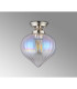 Afton 23cm Flush Ceiling LightFlower Bud Shade 1 x E27 Polished Nickel/Iridescent Faded-7