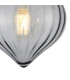 Afton 23cm Flush Ceiling LightFlower Bud Shade 1 x E27 Polished Nickel/Smoke-6