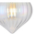 Afton 23cm Flush Ceiling LightFlower Bud Shade 1 x E27 Satin Black/Iridescent Faded-6