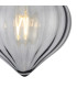 Afton 23cm Flush Ceiling LightFlower Bud Shade 1 x E27 Satin Black/Smoke-6