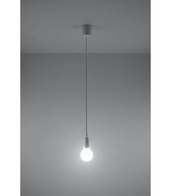 1 Light Ceiling Pendant White - 3