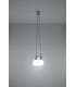 3 Light Ceiling Cluster Pendant White - 3