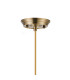 Afton 23cm Single Pendant Flower Bud Shade 1 x E27 Antique Brass/Golden Brown Braided Cable/Iridescent Faded-6