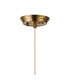 Afton 23cm Single Pendant Flower Bud Shade 1 x E27 Brass/Pale Gold Twisted Cable/Iridescent Faded-6