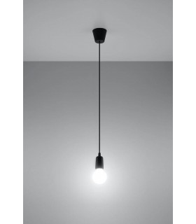1 Light Ceiling Pendant Black - 2