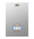 Afton 23cm Single Pendant Flower Bud Shade 1 x E27 French Gold/Gold Braided Cable/Iridescent Faded-3