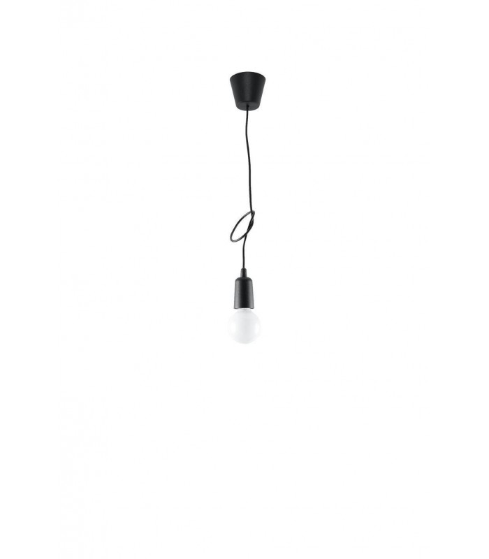 1 Light Ceiling Pendant Black - 3