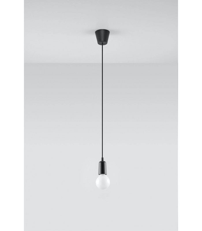 1 Light Ceiling Pendant Black - 4