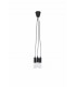 3 Light Ceiling Cluster Pendant Black - 1