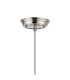 Afton 23cm Single Pendant Flower Bud Shade 1 x E27 Polished Nickel/Grey Braided Cable/Smoke-6
