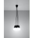5 Light Ceiling Cluster Pendant Black - 2