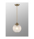 Afton Single Pendant 20cm Acorn Ribbed Glass 1 x E27 Antique Brass/Golden Brown Twisted Braided Cable/Clear-3
