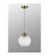 Afton Single Pendant 20cm Acorn Ribbed Glass 1 x E27 Antique Brass/Golden Brown Twisted Braided Cable/Clear-8