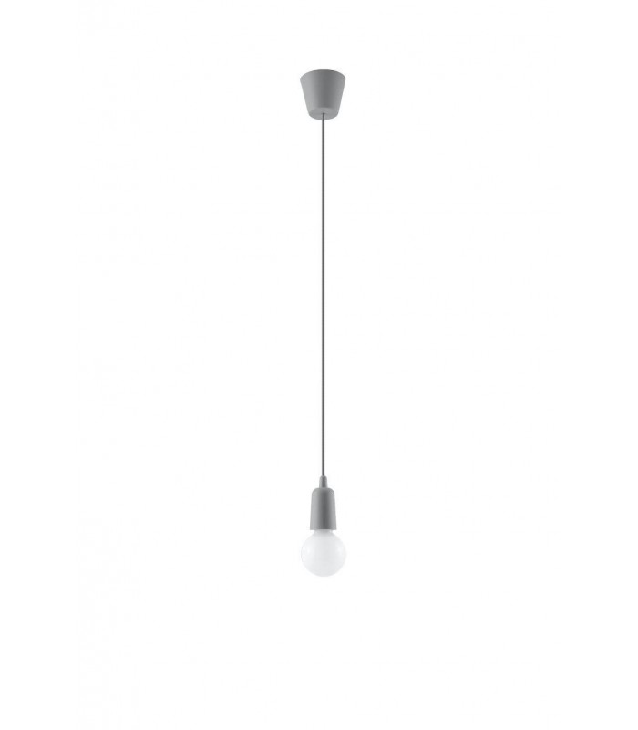 1 Light Ceiling Pendant Grey - 1