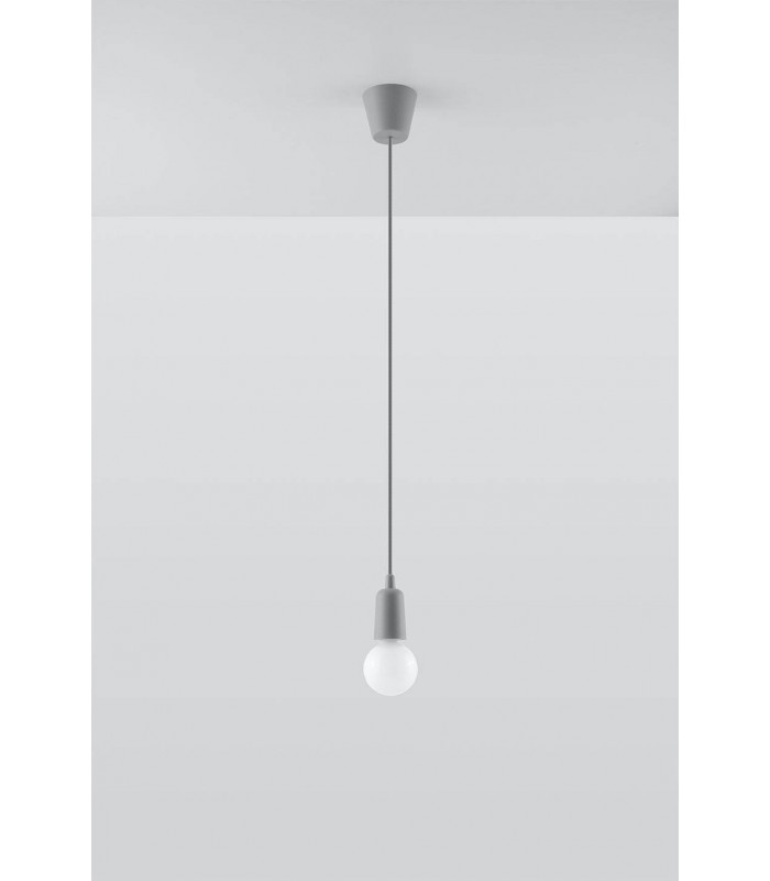 1 Light Ceiling Pendant Grey - 2