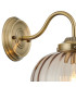 Afton Wall Light Flower Bud Shade 1 x E27 Antique Brass/Cognac-5