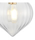 Afton Wall Light Flower Bud Shade 1 x E27 Antique Brass/Clear-5