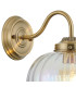 Afton Wall Light Flower Bud Shade 1 x E27 Antique Brass/Iridescent Faded-5