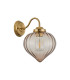 Afton Wall Light Flower Bud Shade 1 x E27 Brass/Cognac-4