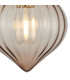 Afton Wall Light Flower Bud Shade 1 x E27 Brass/Cognac-6