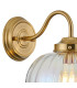 Afton Wall Light Flower Bud Shade 1 x E27 Brass/Iridescent Faded-5
