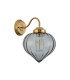 Afton Wall Light Flower Bud Shade 1 x E27 Brass/Smoke-4