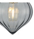 Afton Wall Light Flower Bud Shade 1 x E27 Brass/Smoke-6