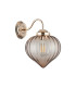 Afton Wall Light Flower Bud Shade 1 x E27 French Gold/Cognac-4