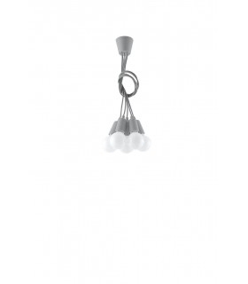 5 Light Ceiling Cluster Pendant Grey - 2