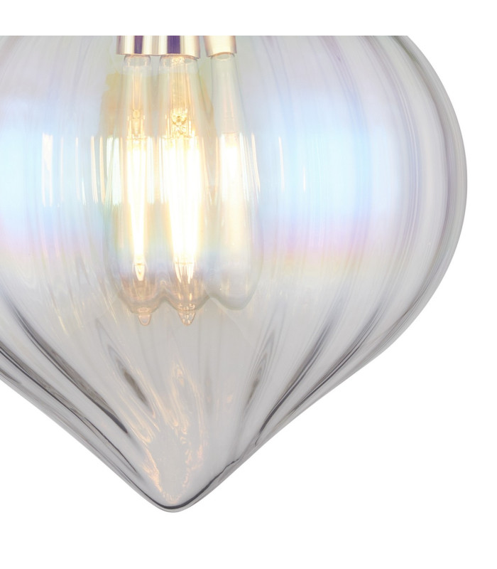Afton Wall Light Flower Bud Shade 1 x E27 French Gold/Iridescent Faded-6