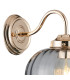 Afton Wall Light Flower Bud Shade 1 x E27 French Gold/Smoke-5