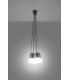 5 Light Ceiling Cluster Pendant Grey - 3