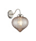 Afton Wall Light Flower Bud Shade 1 x E27 Polished Nickel/Cognac-1
