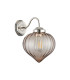 Afton Wall Light Flower Bud Shade 1 x E27 Polished Nickel/Cognac-4
