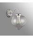 Afton Wall Light Flower Bud Shade 1 x E27 Polished Nickel/Clear-7