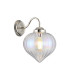 Afton Wall Light Flower Bud Shade 1 x E27 Polished Nickel/Iridescent Faded-1