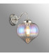 Afton Wall Light Flower Bud Shade 1 x E27 Polished Nickel/Iridescent Faded-3