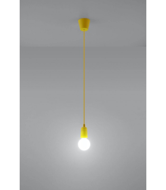 1 Light Ceiling Pendant Yellow - 3