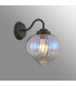 Afton Wall Light Flower Bud Shade 1 x E27 Satin Black/Iridescent Faded-3
